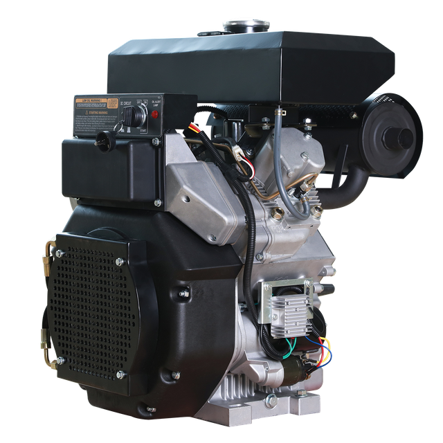 Topset 2 Cylinder Air-Cooled Electric Starter 15kw Big Fuel Tank 2V92 Diesel Engine