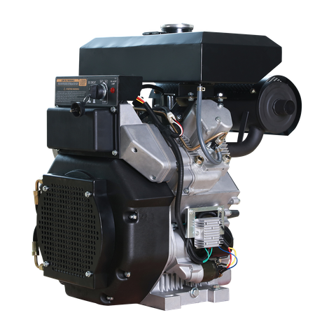 Topset 2 Cylinder Air-Cooled Electric Starter 15kw Big Fuel Tank 2V92 Diesel Engine