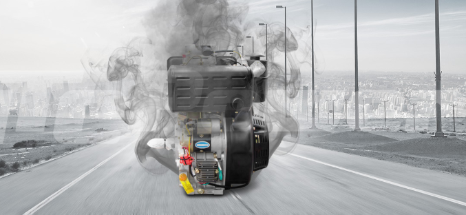 smoke diesel engine