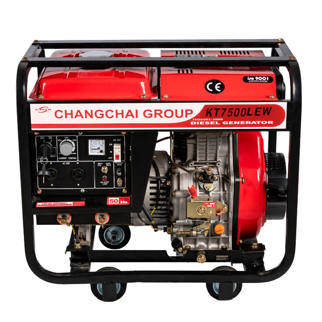 Changchai Group Kaito Power 5.5kva Open Type Welding Diesel Generator